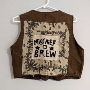 DIY folk punk vest
